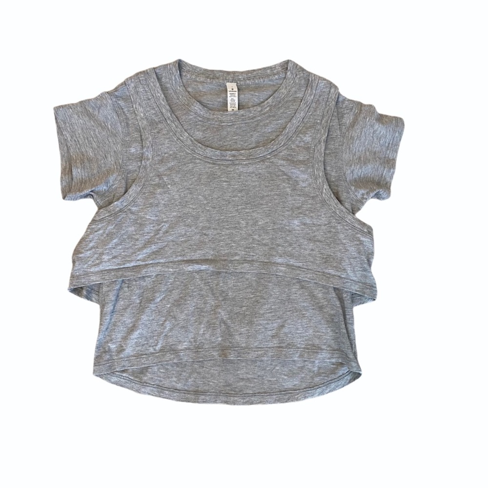 Lululemon Crop Top Active Tee Size 4